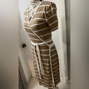Calvin Klein, Tan/White, 4
